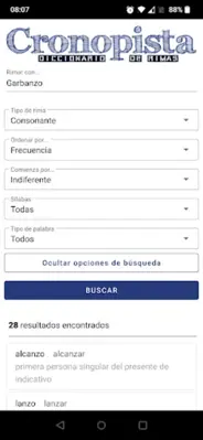 Cronopista diccionario rimas android App screenshot 0