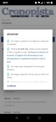 Cronopista diccionario rimas android App screenshot 1