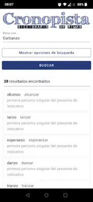 Cronopista diccionario rimas android App screenshot 2